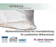 allsana Allergiker-Matratzen-Bezug 140x200x8cm für Topper Anti Milben Encasing