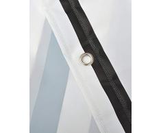 curtain Wasserdichter Duschvorhang, Schwarzweiss-gestreifter Umweltschutzvorhang, Badvorhang/Vorhang,200 * 220CM