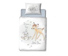 Bambi Babybettwäsche Flanell/Biber ☆ 1 Kissenbezug 40x60 + 1 Bettbezug 100x135 cm ☆ Kinderbettwäsche Disneys Bambi & Klopfer