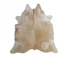 Teppich aus Kuhfell, Farbe: Beige, Größe 190 x 160 cm, Premium - Qualität von Pieles del Sol aus Spanien