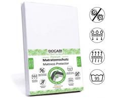 DOCARI Matratzenschoner 90 x 200 wasserdicht | Inkontinenzauflage Nässeschutz Matrazenschutzbezug 90x200 | Allergiker Anti Milben Matratzenschutz-Bezug