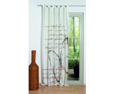 Home Fashion 48480-818 Schlaufenschal Digitaldruck Kolari, 245 x 120 cm, Seidenoptik, beige