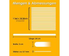 foto-kontor Anti-Rutsch Streifen für Treppen Transparent Selbstklebend Sicherheit Unfall vorbeugen