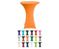 Stehtischshop Stretchhusse Orange + Topcover Durchmesser 80-90cm (in vielen erhältlich)