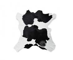 Teppich Kuhfell Färsenleder Farbe: Schwarz & Weiß 90 x 70 cm Premium - Qualität von Pieles del Sol aus Spanien