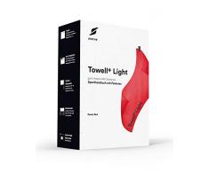 STRYVE TOWELL+Light Sporthandtuch aus Microfaser, Fitnesshandtuch mit Tasche und Rutschschutz (Power Red)