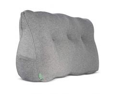 DYNMC YOU Rückenkissen Bett & Sofa OEKO TEX Qualität - Keilkissen Bett als Rückenstützkissen - Großes Kissen im Bett als Rückenlehne, Wandkissen & als Lesekissen - Bett Kopfteil Gepolstert