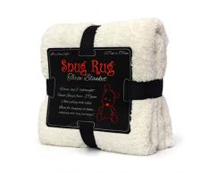 Snug Rug Kuscheldecke Decke Fleecedecke - Original Luxury Sherpa Werfen Warm Fleece (Creme)