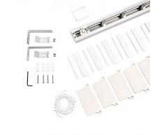 Ventanara Oberschiene Lamellenvorhang inklusive Zubehör 125 cm