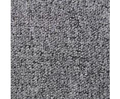 20 Stück Teppichfliesen Bodenfliesen Teppich 50 x 50 cm Gesamtfläche 5 m² (Platingrau)