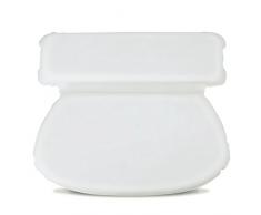 Bedler 1 Stück Spa Bad Kissen Leistungsstarke Saugnäpfe Extra Soft 2-Panel Design für Schulter und Nackenstütze passt Jede Größe Wanne Wannenkissen