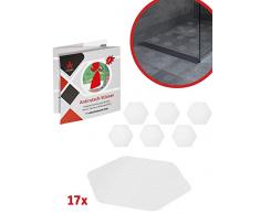 Lieburg Anti-Rutsch Aufkleber für Badewannen & Duschen - 17x Sticker - 10,5 cm extra Groß - selbstklebend & transparent - Antirutsch Badewanne und Dusche - rutschfeste Pads