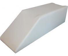 Beinhochlagerungspolster Lagerungskissen Lagerungskeil Schaumstoff mit Kunstlederbezug, weiß