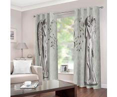 empty 3D Kinderzimmer Verdunkelungsvorhänge Geprägter Engel Gardinen Wohnzimmer Gardinen Blickdicht Kinder Vorhänge Schlafzimmer Dekoschals Gardine Lärmschutzvorhänge 2 x B 140 x H 245 cm