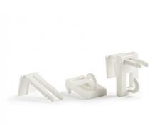 Ventanara Klemmträger Bambusrollo ohne Bohren Weiß 2er Set