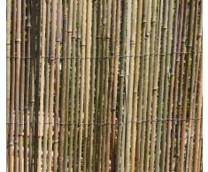 5m x 1,5m Bambusmatte Bambus-Sichtschutzmatte Zaun- Sichtschutz Matte geschnitten