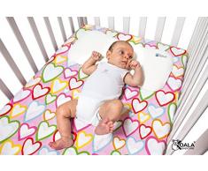 Koala Babycare® Still- und Lagerungskissen aus Memory Schaum, das Baby Kissen gegen Kopfverformung und zur Vorbeugung und Behandlung von Plagiozephalie (Plattkopf) mit abnehmbarem Bezug - Blau