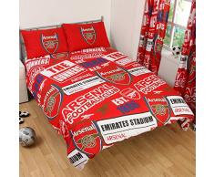 Neue Arsenal FC Bettbezug, doppelt, Rot