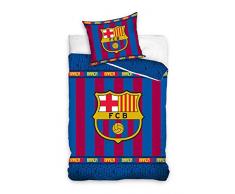 Carbotex FC Barcelona - Fußball Bettwäsche, 135x200 cm, FCB