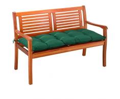 Detex Bankauflage 110x45x8cm Viskoeffekt Indoor Outdoor Polsterauflage Bank Polster Auflage Sitzpolster Sitzauflage Grün