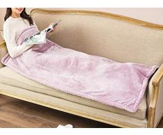 Authda Kuschelheizdecke Waschbar 150x80 Heizdecken mit Abschaltautomatik Überhitzungsschutz Klein Wärmeunterbett Plüsch (Rosa)