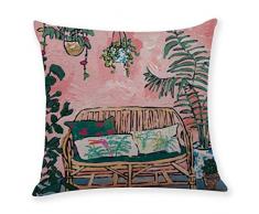 serliy Kissenbezug spannbettlaken Taille KissenVelour bettwäsche Kissenbezug werfen Polsterung Leinen weich Baumwolle Drucken Sofa Home Decor Office niedlich Großzügig Comfort