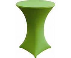 Gastro Uzal Stehtischhusse Stretch Set 2 teilig in grün 80-85 cm rund, Husse für Stehtisch Tischhusse überwurf Bistrotischhussen Stretch