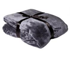 Viva Cashmere Feeling Microfaser Kuscheldecke super soft, 150x200 cm, ANTHRAZIT