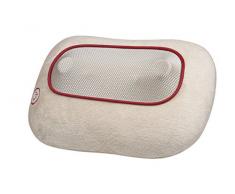 Ecomed MC-81E Shiatsu-Massagekissen, mit Wärmefunktion, 4 rotierende Massageköpfe, Rotlichtfunktion für Nacken, Schulter, Rücken und Beine