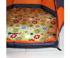 IEAST Thermomatte Picknick-Kissen-Matten-Auflage Outdoor-Camping-Picknick Hexagon verdicken feuchtigkeitsfest Isomatte Pad, (Farbe : Green Sun Flower)