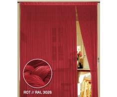 Fadenvorhang 90 cm x 240 cm (BxH) rot