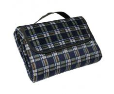 10T Picnic Flanell Picknickdecke 150x135cm weiche Reisedecke Strandmatte Campingdecke Matte Unterlage mit Nässe und Kälte-Schutz, waschmaschienenfest 30°C, Tragegriff