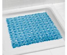 WENKO 20263100 Duscheinlage Paradise Petrol - Rutschstopp, Saugnäpfe, Kunststoff, Petrol