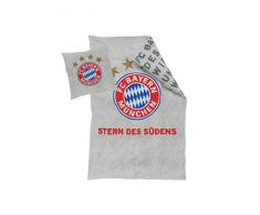 FC Bayern München Bettwäsche Stern des Südens, grau 135x200 cm
