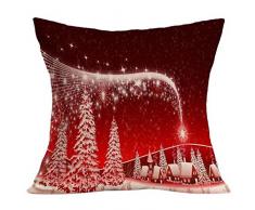 Auxma ❉❉❉ Weihnachtskissenbezug Weihnachtskissen-Kasten-Sofa-Taillen-Wurf-Kissen-Abdeckungs-Ausgangsdekor (B)