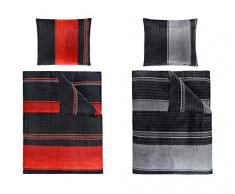 Cashmere Touch Warme Winter Bettwäsche, ähnlich Nicky Teddy Coral Fleece, in 135x200 und 155x220, 2tlg. Set 155x220 cm Bernhard Rot