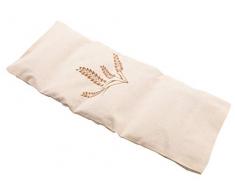 Zollner24 Körnerkissen, 20x53 cm, abnehmbarer Bezug aus 100% Baumwolle, Öko-Tex