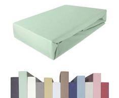 EddaLux Spannbettlaken für BOXSPRINGBETT & bis zu 40 cm hohe Matratzen | Premium-Qualität | Baumwolle m. 5% Elasthan | schwere 190 g/m² | 180 x 200 | 200 x 200 | 200 x 220 cm | Spannbetttuch