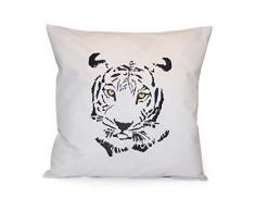 SONDERPREIS Kissenhülle TIGER gestickt Kissen Kissenbezug 40x40 cm