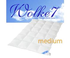 Hanskruchen | 975.50.037 | WOLKE 7 â Hochwertige Bettdecke â MEDIUM â 240 x 220cm â 90% Naturdaunen / 10% Federchen â 1.570 gr. â Deutsches Qualitätsprodukt