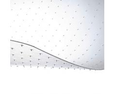 etm® Bodenschutzmatte - 115x35cm | TÜV und Blauer Engel | transparent, mit Ankernoppen für Teppichböden