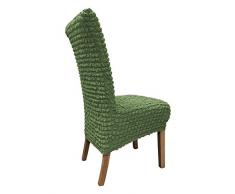 SCHEFFLER-Home Stretch Stuhlhusse Julia, 2er Set elastische Stuhlabdeckungen, Stuhlhussen Schwingstühle, Spannbezug mit Gummiband und Schnürband, Elegante Stuhlbezüge