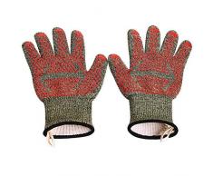 KJFUN Ofenhandschuhe Hohe Temperatur Beständig 500 Grad Wasserdicht Und Cut Beständig Camouflage Grill Handschuhe