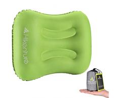 Hikenture Camping Kopfkissen Leichtes Reisekissen - Aufblasbares Kopfkissen - Luftkissen Nackenkissen - Camping Pillow für Camping, Reise, Outdoor, Büro (Grün)