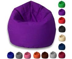byufya Sitzsack EPSStyropor Füllung-In&Outdoor Verschiedene Farben&Größen-BeanBag Sitzkissen Bodenkissen Kinder Sitzsäcke Relax Game Möbel Kissen Sessel Sofa Gaming(XL ca.65cm-ca.330 Liter Lila)