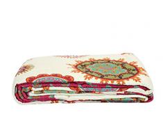 Quilt P 230x250cm Orient Vintage Plaid Tagesdecke Patchwork Shabby Decke