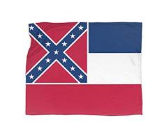 prom-note Flauschige Decke Flanell Fleece Überwurfdecken Mississippi State Flag Home Fuzzy Home Überwurfdecke Gemütliche Weiche Warme Warme Decke Für Schlafsofa