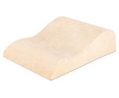 maxVitalis Venenkissen Beinhochlagerungskissen, 100% Visko-Mineralschaum, waschbarer hochwertiger Jacquard-Bezug, champagnerfarben