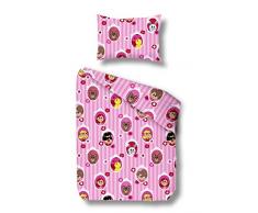 Kinder Biber Bettwäsche Rosario - Baby Winterbettwäsche 100x135