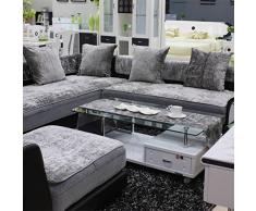 TY&WJ Plüsch Anti-rutsch Sofabezug Wohnzimmer Sofabezug Outdoor Couch-abdeckungen Möbel Protector Für ledersofa Haustier Hund & Kinder-Grau 60x180cm(24x71inch)